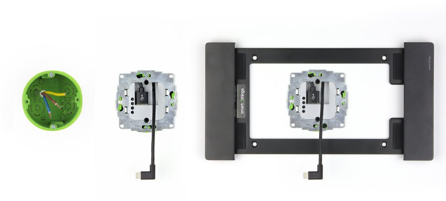 iPad inbouw wandcontactdoos