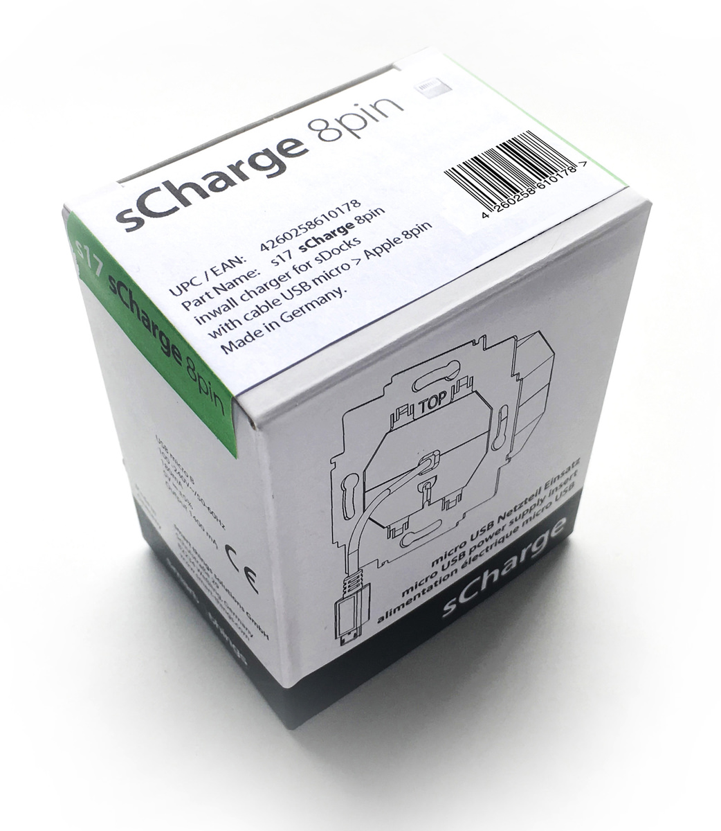 Adaptateur secteur encastré sCharge 12W pour iPad